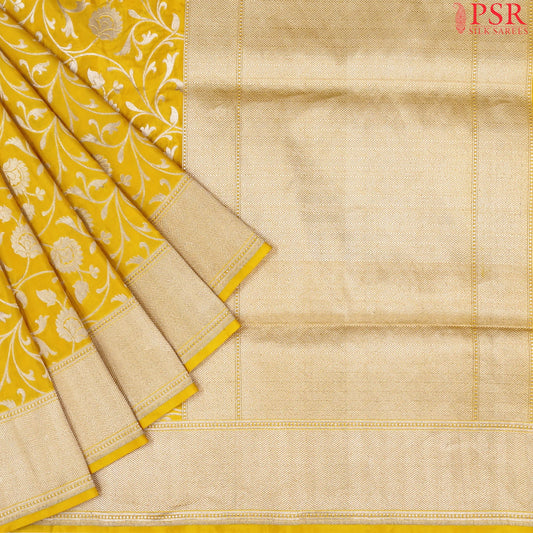 Yellow Banaras Silk Saree