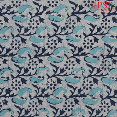 Blue & Turquoise Batik Print Running Material