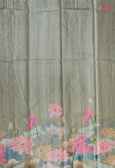 Laurel Green Kadhi Tussar Silk Saree