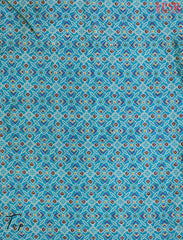 Peacock Blue Soft Patola Silk Cotton Dress Material