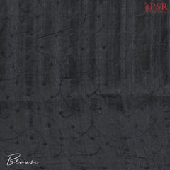 Black Kosa Embroidery Saree