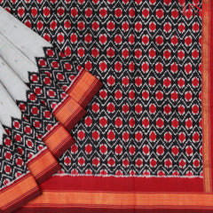 Grey Pochampally Silk Saree