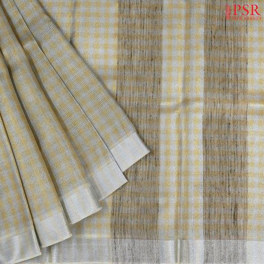 Gold & Mint Tissue Saree