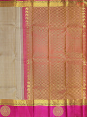 Tan Kanchipuram Silk Saree