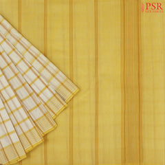 Cream Yellow Kanchi Cotton Saree