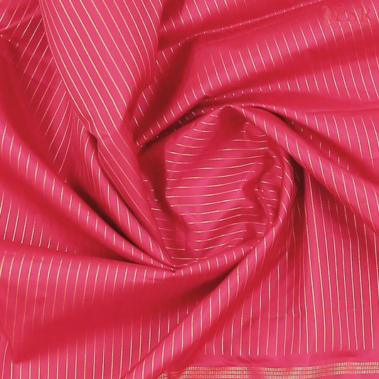 Hot Pink Fancy Kanchipuram Silk Saree