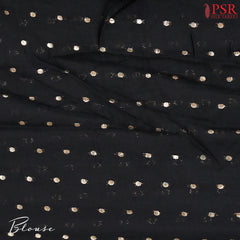 Black & White Modal Silk Saree