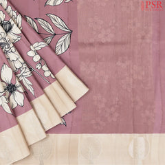 Onion Pink Semi Tussar Saree