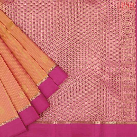 Light Salmon Fancy Kanchipuram Silk Saree