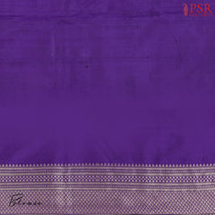 Violet Banaras Silk Saree