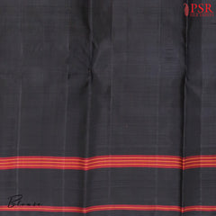 Rich Maroon & Saffron Kanchipuram Silk Saree