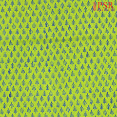 Parakeet Green Jaipur Cotton Print Running Material