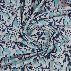 Blue & Turquoise Batik Print Running Material