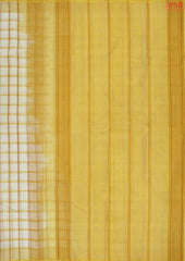 Cream Yellow Kanchi Cotton Saree