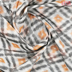 White Patola Silk Cotton Saree