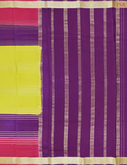 Chartreuse Green Mysore Silk Saree