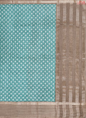 Crystal Turquoise Assam Saree