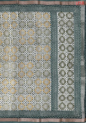 Sage Green Chanderi Silk Cotton Saree