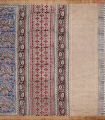 Steel Blue Mangalagiri Cotton Saree