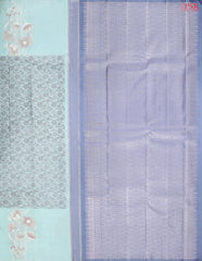 Pastel Blue Kanchipuram Silk Saree