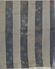Grey & Steel Grey Tissue Laser Embroidery Saree