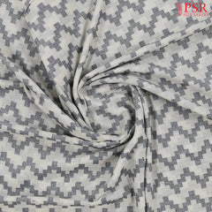 Off White Cotton Dobby Running Material