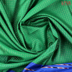 Emerald Green Ikkat Tussar Saree