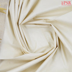 Cream Beige Kerala Cotton Saree