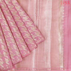 Light Pink Banaras Silk Saree