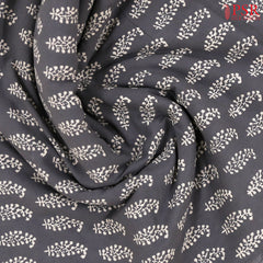 Grey Cotton Print Running Material