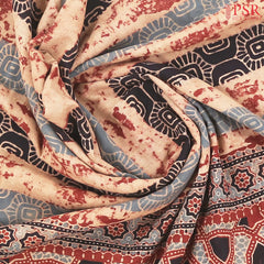 Tricolor Jaipur Cotton Printed Saree
