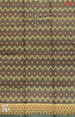 Dark Moss Green Pure Silk Cotton Dress Material