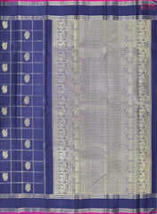 Dark Blue Kanchipuram Silk Saree