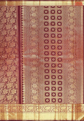 Maroon Bridal Kanchipuram Silk Saree