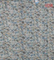 Blue Grey Semi Tissue Dress Material