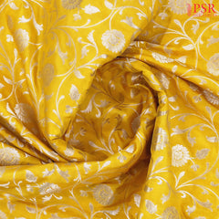 Yellow Banaras Silk Saree