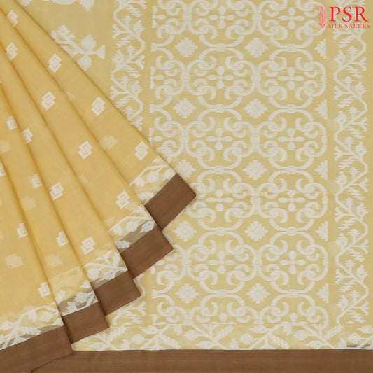 Mellow Yellow Byloom Cotton Saree