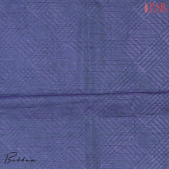 Peacock Blue Soft Patola Silk Cotton Dress Material