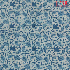 Light Blue Batik Print Running Material