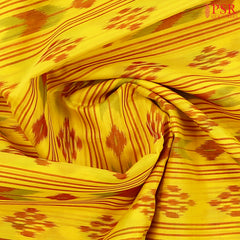 Purple Mauve Semi Tassar Print Running Material