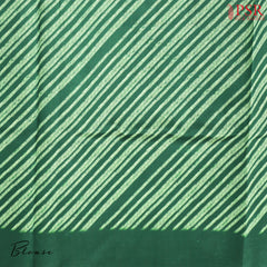 Dark Green Organza Embroidery Saree