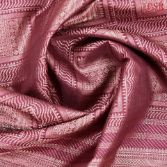 Dark Onion Purple Kanchipuram Jacquard Silk Saree