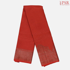 Red Kanchipuram Jacquard Silk Saree