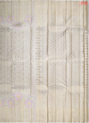 Pearl Beige Kanchipuram Silk Saree