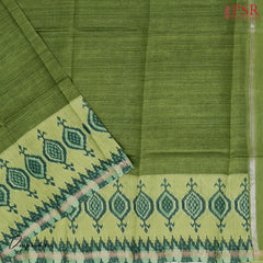 Green Silk Cotton Dress Material