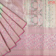 Soft Green Kanchipuram Jacquard Tissue Silk Saree