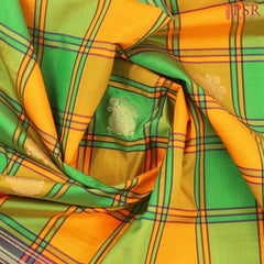 Green & Yellow Art Silk Saree