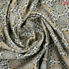 Sage Green Chanderi Silk Cotton Saree