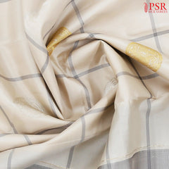 Cosmic Beige Kanchipuram Silk Saree