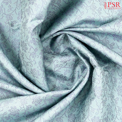 Pastel Blue Kanchipuram Silk Saree